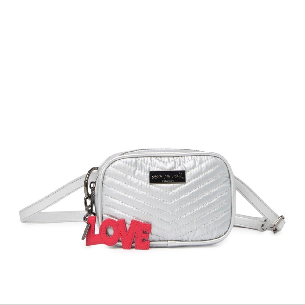 Peace Love World Camera Fanny Pack With Key FOB